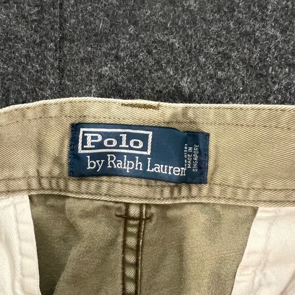 Polo Ralph Lauren Cargo Shorts Mens 33 Khaki Tan Classic 67 Chino Utility Rugged